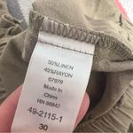 ELLOS Women's Plus Size Beige Linen Blend Casual Resort Beach Crop Pants 30 3X Photo 9