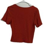 Paper Crane  Red Crop‎ Fitted Short Sleeve T-Shirt Photo 2