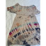 American Rag Dress Womens Size Medium One Shoulder Flowy Multicolored Tie Dye Photo 2