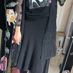 Y2k witchy goth fairy black midi skirt Size M Photo 6