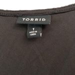 Torrid Black Lace Corset Seamed Lace Up Stretchy Tank Bodysuit 1X Photo 12