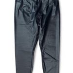 Good American Better Than Faux Leather Black Leggings Photo 7