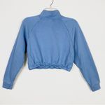 PacSun PS/LA Blue Horizontal Striped Cropped Sporty Pullover Sweatshirt Photo 1