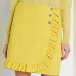 Tory Burch Tech Twill Ruffle Golf Tennis Skirt Bright Yellow | Size 6 | NWOT Photo 4