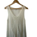 CAbi  Ivory Open-Knit Crochet Tank Top Women's Medium Photo 2