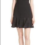 Rebecca Taylor  Black Terri Dress Ruffle Hem NEW Photo 0