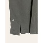 Lululemon Add Flare Black Teal Blue Split Cropped Yoga Athletic Leggings Size 6 Photo 3