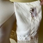 Vintage 1960s Polly Hornburg White Lace Trim Crop Top Vest Small Boho Tank Photo 4