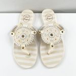 Jack Rogers Georgica Jelly Thong Sandals Cream White 8 Photo 5
