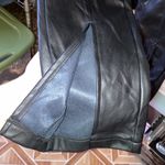 Pretty Little Thing Tall Black Faux Leather Split Hem Seam Detail Skinny Pants Women Size 6 Photo 4