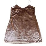 Topshop  Pink Velvet Mini Dress Spaghetti Strap Stretch Cocktail Party Size 8 Photo 0