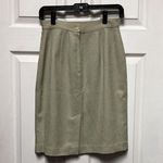Amanda Smith 004-006 Petite Skirt Women's Size 6P Sage Green Pencil 26x22 6 Photo 4