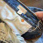 Madewell  Dad Jeans Blue Denim Baggy Straight Wide High Rise Distressed Hem 30 Photo 3