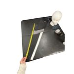 Adidas  Aeroready Women's Colorblock Leggings S 26” Black Gray White Activewear Photo 5