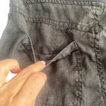 Athleta Black Linen Reverie Wide Leg Pants Women Sz 4 Photo 8