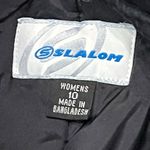 Slalom Women's Ski Snow Pants Bibs Size 10 Black EUC A Photo 2