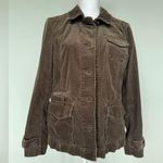 Eddie Bauer  Chocolate Brown Corduroy Jacket | VGUC | Size L | Pockets Photo 0