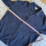 Time & Tru  Blouse Button Down Blue 16-18 XL Long Sleeve Shirt Lagenlook Plus Photo 3