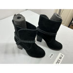 Splendid Womans Pullon Ankle Boots 7 M Black Block Heel Photo 1