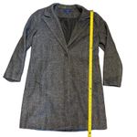 Apt. 9  $80 Black Hering Single Button Front Wool Blend Coat Size Large Photo 3