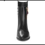 Side Zip Buckle Decoration Short Motorcycle Boots. Black Size 6.5 Photo 9