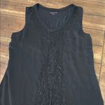 Coldwater Creek Black beaded Tank Top size small GUC Photo 0