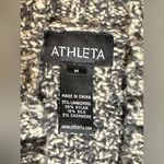 Athleta Tunic Sweater Women’s Size Medium Marbled Gray White Vest Lambswool Used Photo 5