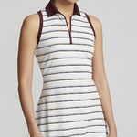 Ralph Lauren RLX  Striped Sleeveless Polo Golf Dress Size Large Pickeball Preppy Photo 0