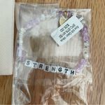 NWT Little Words Project ‘Strength’ Bracelet | XS Purple Photo 2