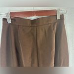 Meshki  S High Waisted Flare Tall Mocha Ponte Trouser Pants Photo 3
