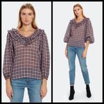 The Great ππ The Spruce Shirt ~ Mulberry Plaid Large L NWT Photo 4