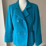 Relativity Blue Wool Vintage Boxy Blazer Double Breasted Size Small Photo 1