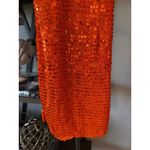 retrofete Elliana Sequin Crochet Mini Dress Orange Womens Size XS/S Photo 7