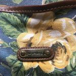 Vintage Carpetbags of America Blue Floral Tote Photo 1