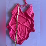 Aerie Swimsuit  Orange One Piece  Full Coverage Tank Swimsuit Bathing Size L Photo 8