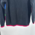 Colorful Geometric Pattern Sweater vintage L vibrant 90s 80s casual costume Black Size L Photo 10
