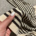 Juicy Couture Cashmere Sweater Tunic Striped Turtleneck Cream Brown- Size Medium Photo 7