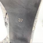 Dusano Womens‎ Boots Size 37 Snakeskin Python Print Chunky Heeled Mobwife Retro Black Photo 7