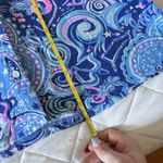 Lilly Pulitzer Womens Size Small Ruffle PJ Button Up Top Cosmic Kismet Blue Photo 7