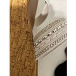 Toscanella Made in Italy Wedge Rhinestone Platform Sandal Silver White 10 NWOT Photo 11