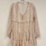 Altar'd State  Snake Print Tiered Dress Size Small EUC Photo 1