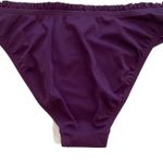 AERIN ROSE Violet Purple Ruffle Trim Bikini Bottoms Size XS Photo 2
