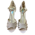 Betsey Johnson Blue By  Gold Glitter Sparkle Heels Photo 1