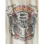 Charlotte Russe T-Shirt Women's L Beige Whiskey Graphic Tee Short Sleeve NWT Photo 4