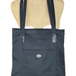 Harley Davidson  Black Tote‎ Bag Large Pocket Purse Motorcycle Biker Photo 0