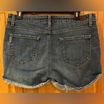 Paige  Jimmy Jimmy Short Distressed Raw Cuffed Hem Blue Denim Shorts Size‎ 28 Photo 7