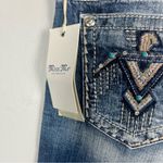 Miss Me New mid-rise bootcut Aztec printed jeans size 29x34 Photo 8
