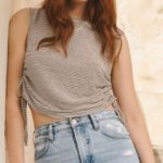 frame denim NWT Frame striped black white muscle tank tie cinches large relaxed fit basic Photo 2