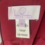 Hayley Paige Occasions  Elegant Backless Gown in Burgundy Red Size 10 Photo 3
