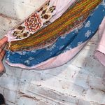 We The Free Free people blossom print Dolan balloon sleeve top mixed paisley thermal top Photo 2